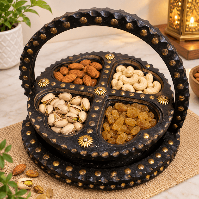 Wooden Serving Tray For Dry Fruits - Image 1