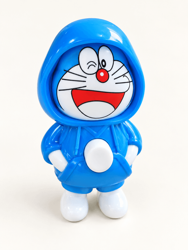Cute Blue Cartoon Character Toy Figurine for Kids, Decorative Showpiece for Home, Study Table and Bedroom
